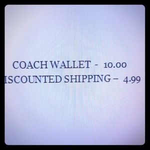 Coach wallet